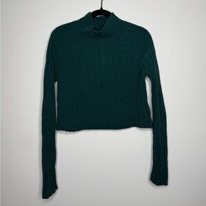 American Eagle Emerald Green Ribbed Sweater